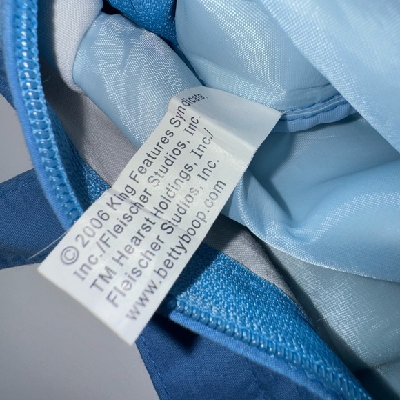 VINTAGE BETTY BOOP TOTE BAG 18" X 16" "MARILYN MONROE" POSE OVER GRATE - Picture 9 of 9